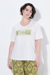 Klassisk t-shirt med skrift og V-hals