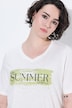 Klassisk t-shirt med skrift og V-hals