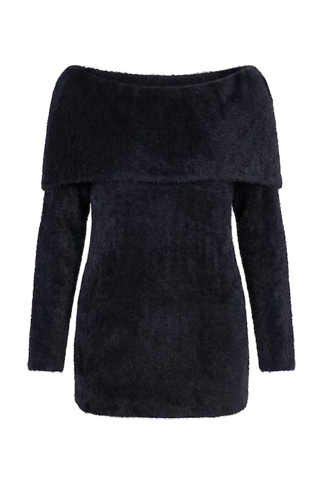 Svetr, Regular střih, fancy úplet, volán na výstřihu