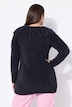 Pullover, Regular Fit, Fancystrick, Volant am Ausschnitt