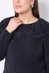 Pullover, Regular Fit, Fancystrick, Volant am Ausschnitt