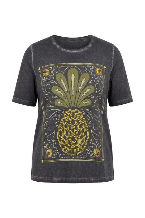 T-Shirt, Ananas, Classic, Rundhals, Halbarm