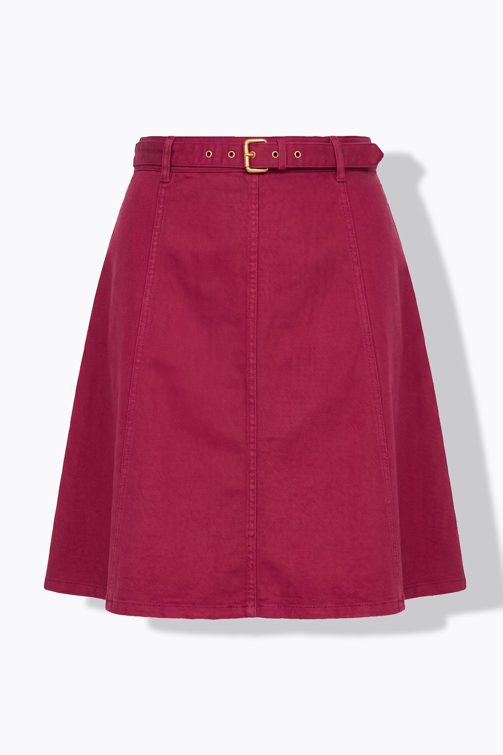 Stora storlekar Jeanskjol, Dam, röd, storlek: 58, Bomull, Mia Moda