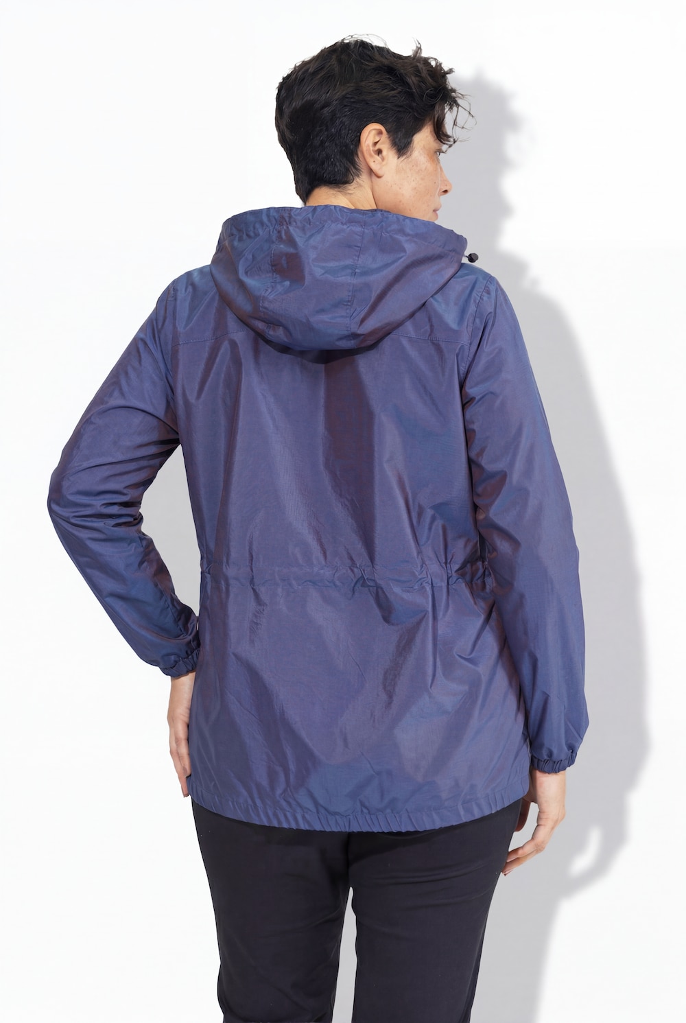 Stora storlekar Funktionsjacka, Dam, blå, storlek: 46/48, Polyester/Syntetfibrer, Ulla Popken