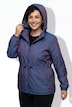 Funktionsjacke, schimmernd, wasserabweisend, Kapuze