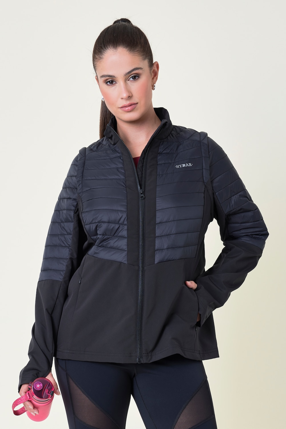 HYPRAR, 2-in-1-Funktionsjacke, Ärmel abnehmbar, Stehkragen