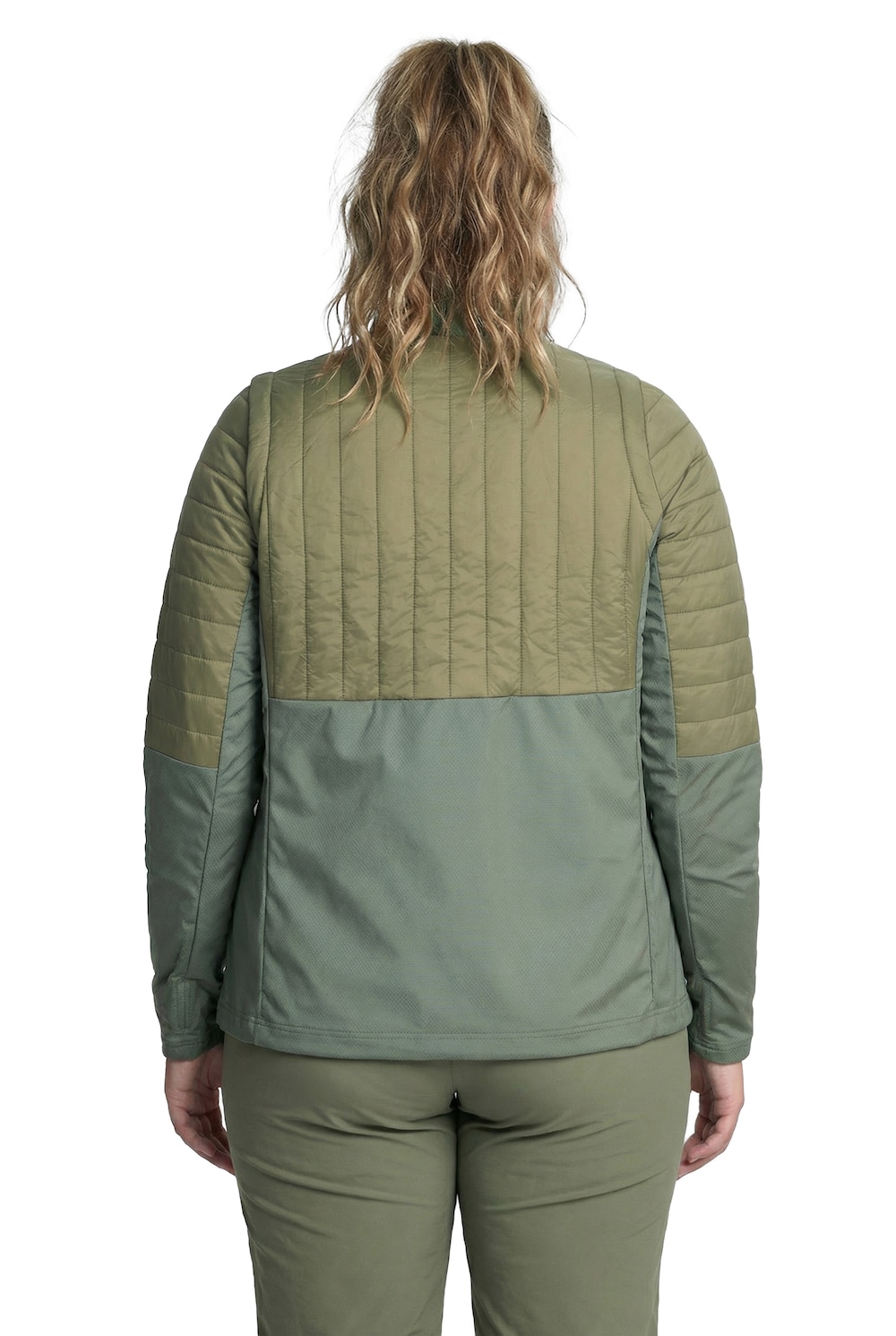 Stora storlekar HYPRAR, Dam, grön, storlek: 42/44, Polyester, Ulla Popken