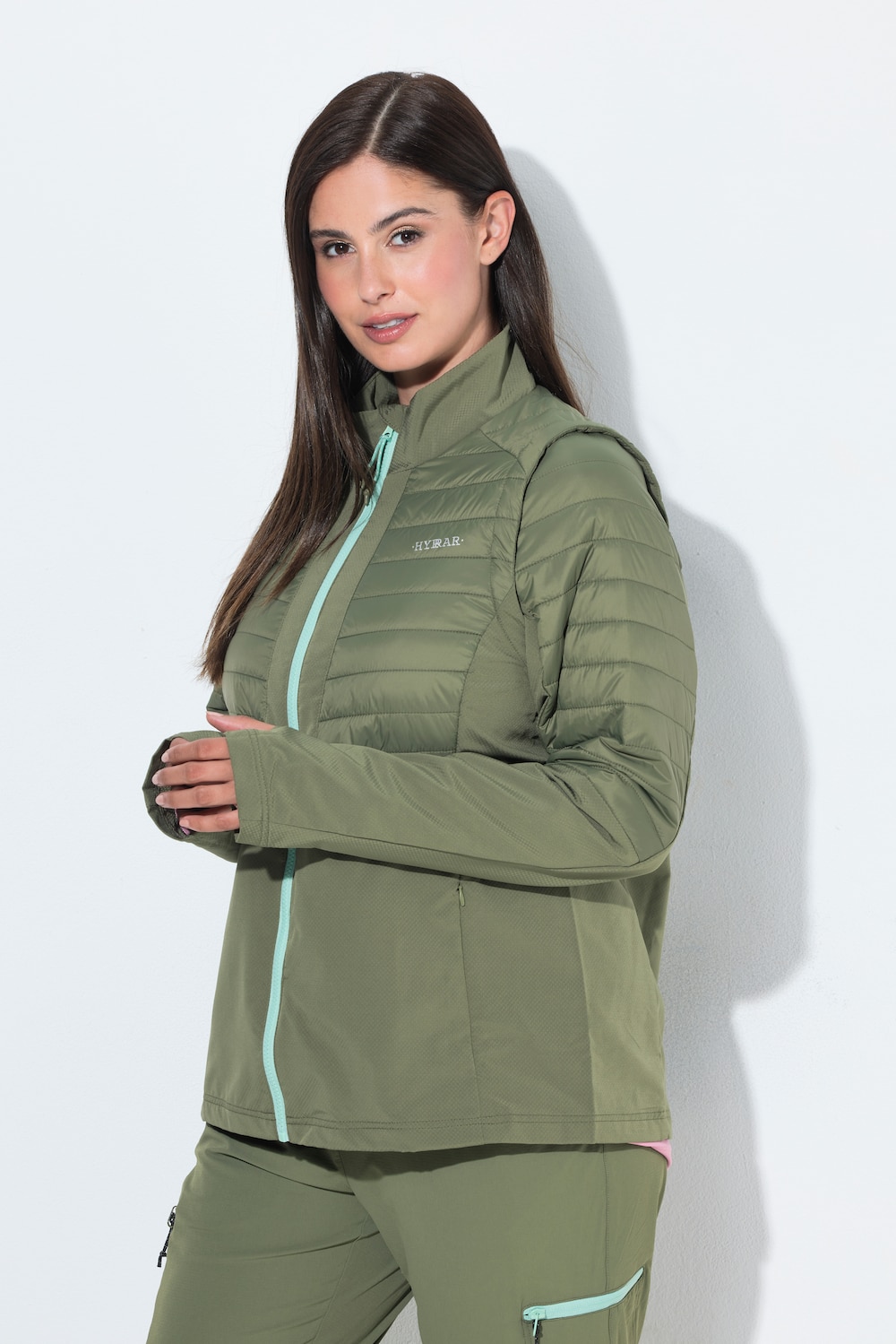 HYPRAR, 2-in-1-Funktionsjacke, Ärmel abnehmbar, Stehkragen