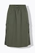 Drawstring Waist Cargo Skirt