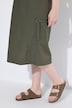 Drawstring Waist Cargo Skirt