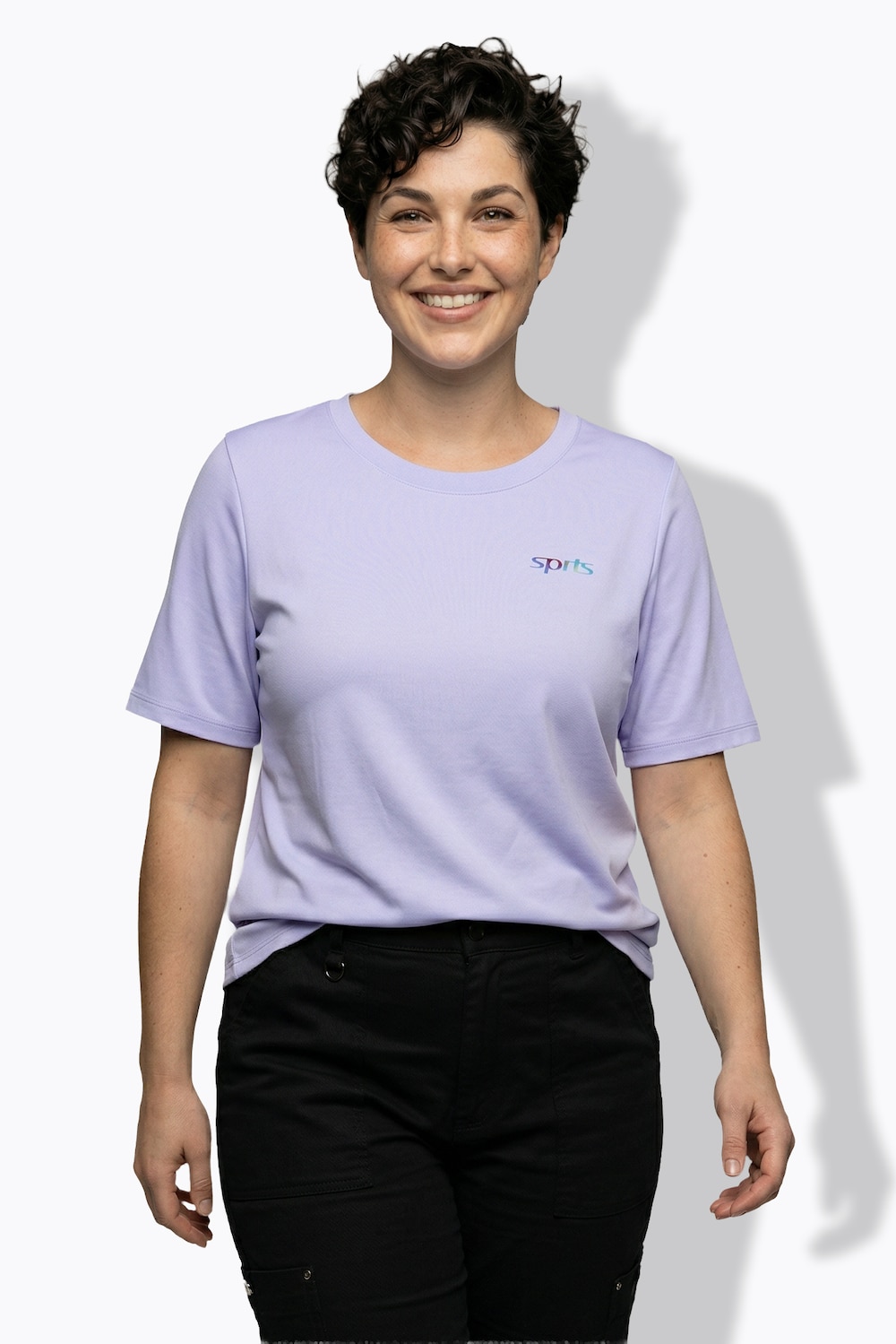 Funktions-Shirt, Rückendruck, Classic, Rundhals, Halbarm