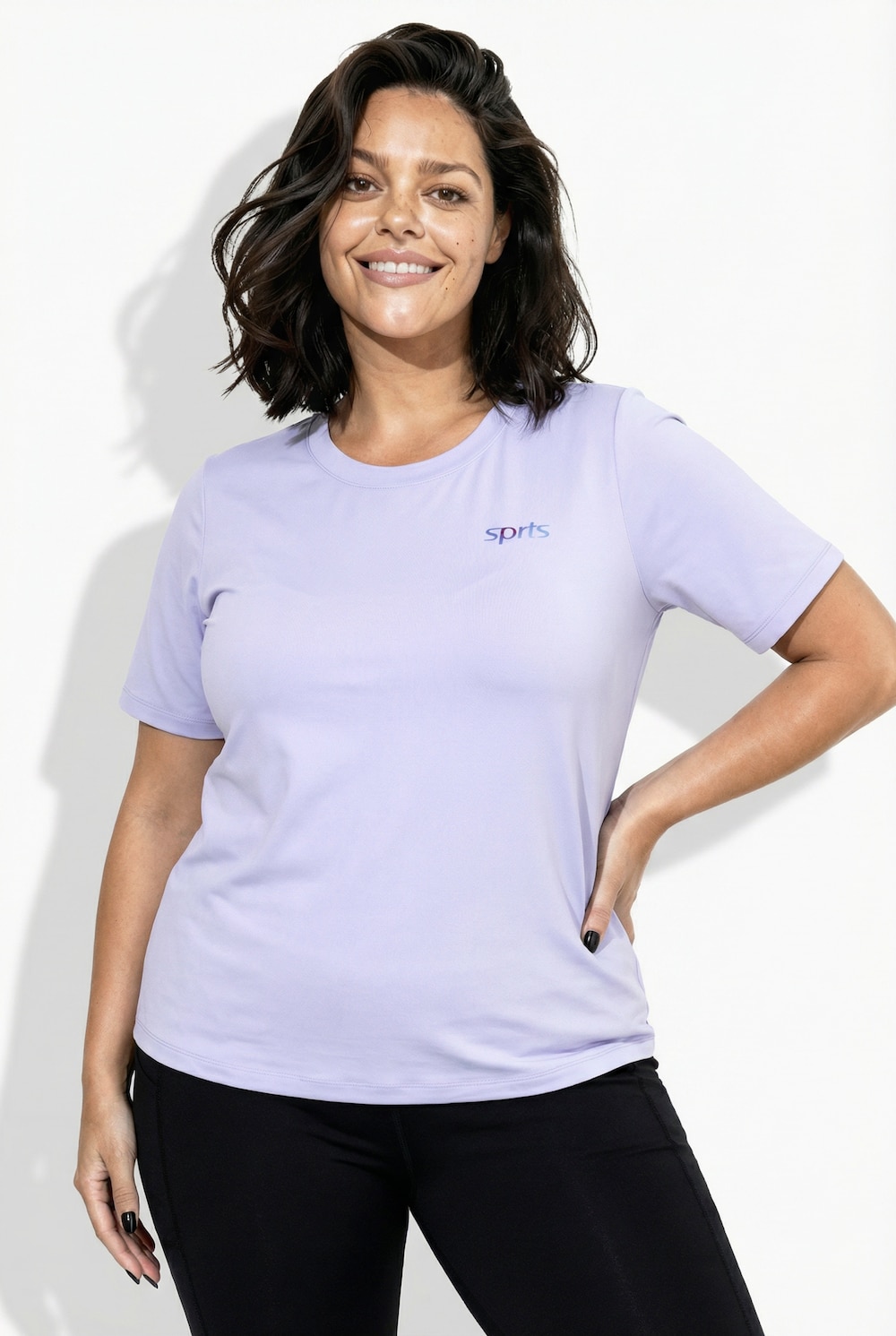 Funktions-Shirt, Rückendruck, Classic, Rundhals, Halbarm