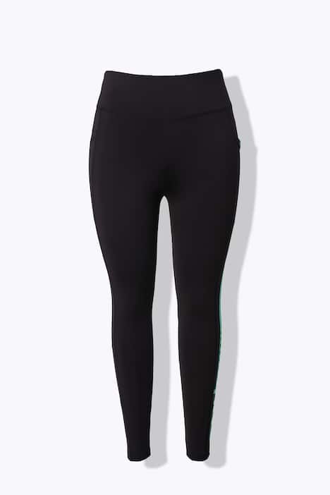 Funktionsleggings, Seitenstreifen, High Waist, recycelt