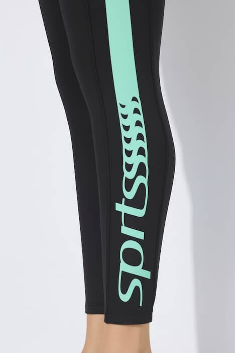 Funktionsleggings, Seitenstreifen, High Waist, recycelt