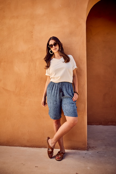 Giraffe Print  Bermuda Shorts