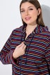 Striped Zip-Up Terry cloth Bathrobe