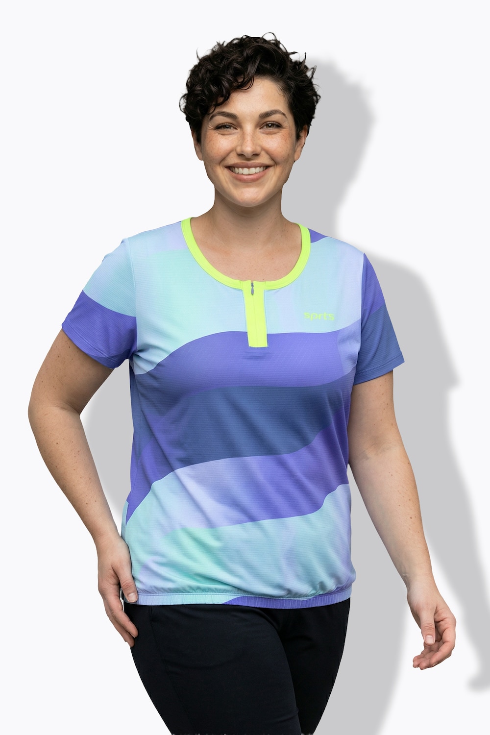 Funktions-Bikeshirt, Rundhals, Halbarm, Taschen, recycelt