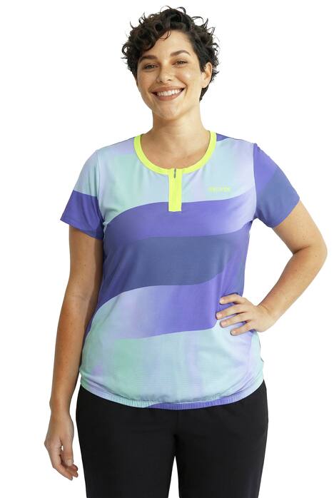 Funkční cyklistické tričko, kulatý výstřih, polo rukávy, kapsy, recyklovaný materiál