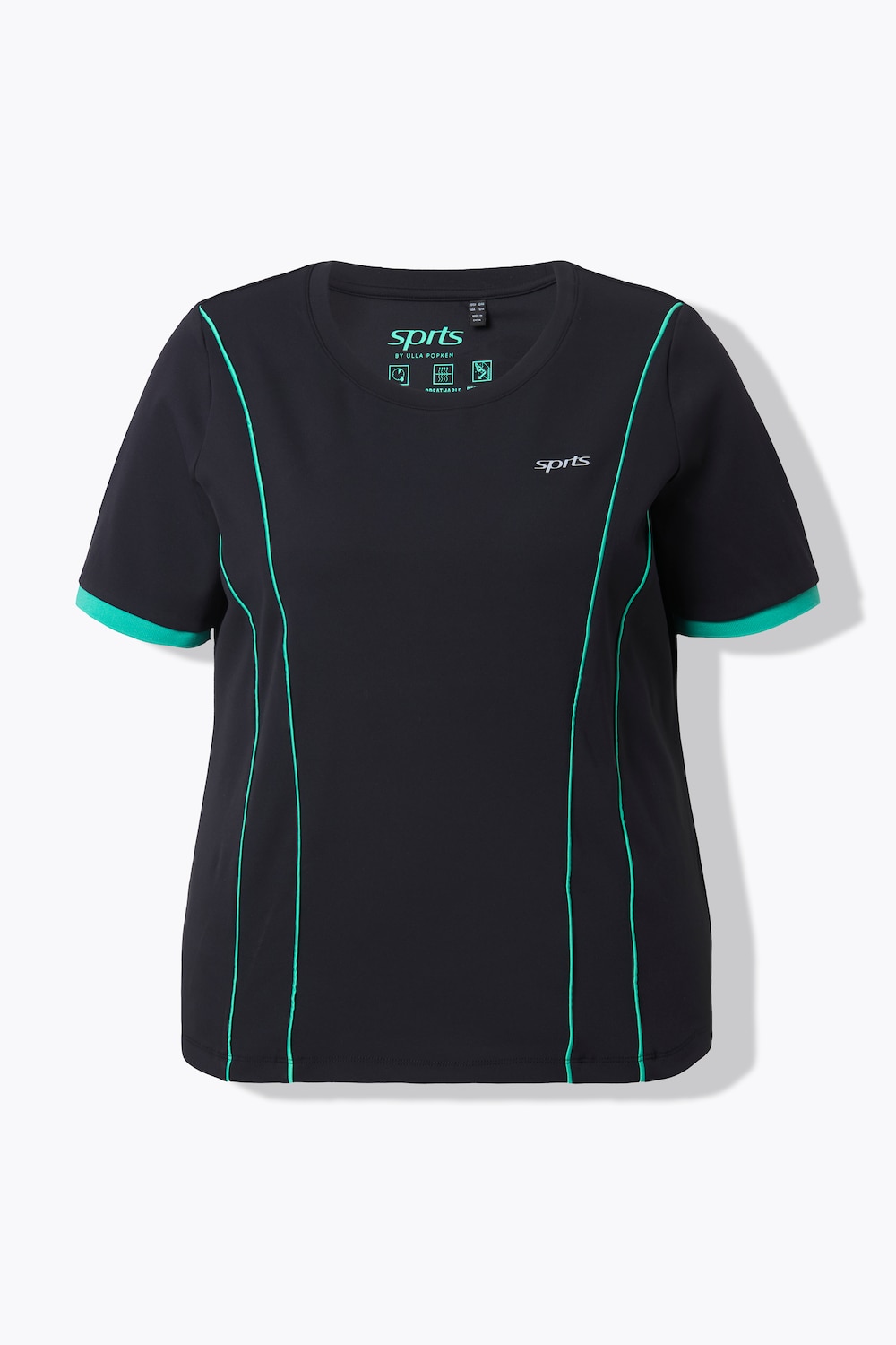 Funktions-Shirt, Rundhals, Halbarm, recycelt