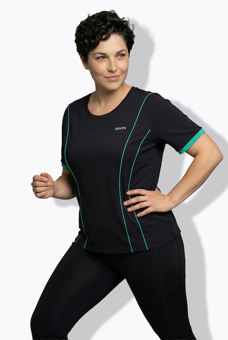 Funktions-Shirt, Rundhals, Halbarm, recycelt