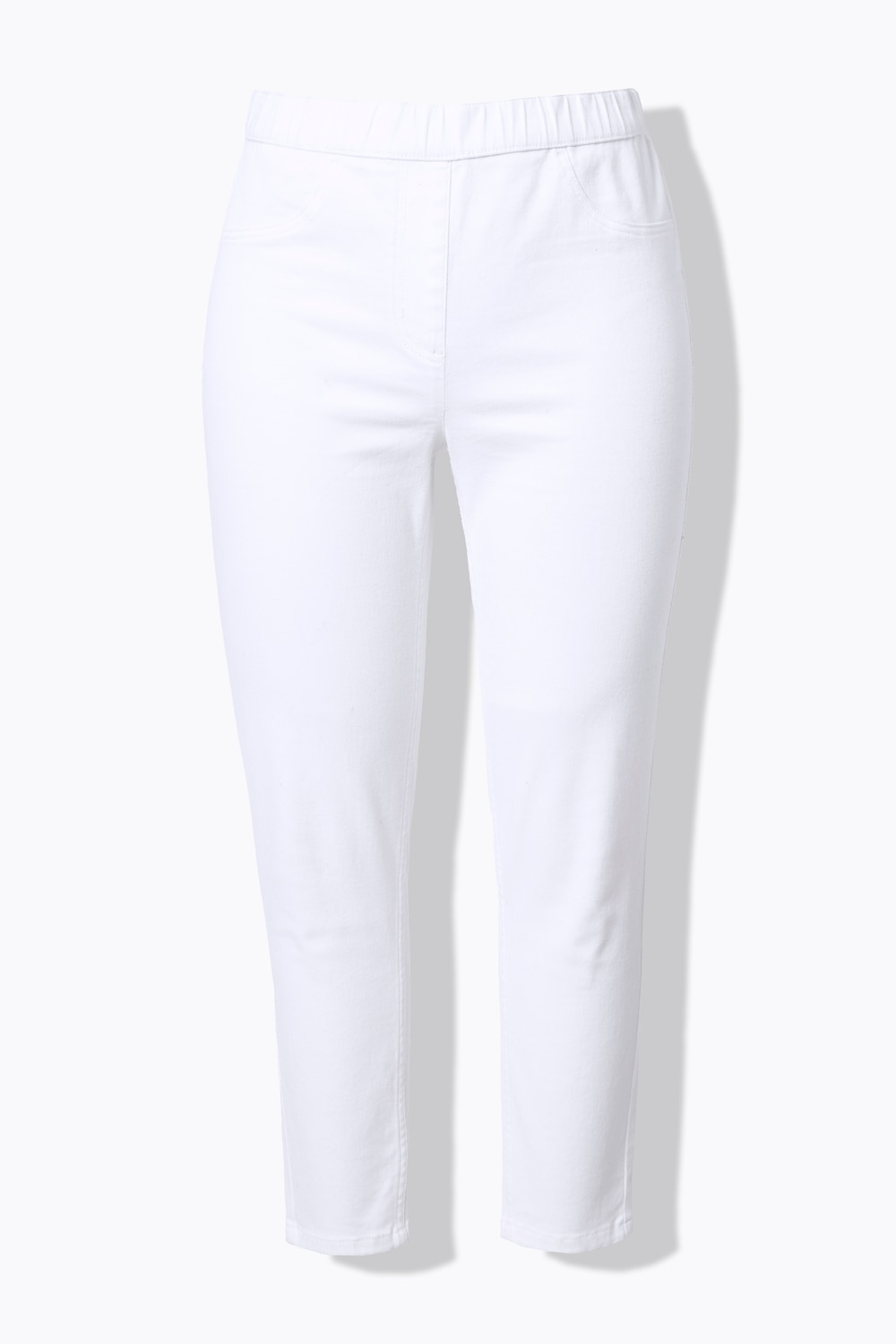 Stora storlekar Jeggings Julia, Dam, vit, storlek: 27, Bomull, Angel of Style