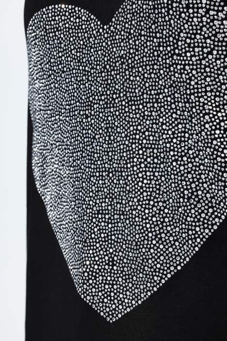 T-Shirt, A-Linie, Ziernieten-Herz