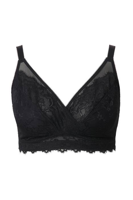 Braletka, krajková, bez kostic, košíčky B–E