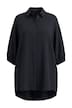 Košilová halenka, oversize, mušelín, 3/4 rukávy