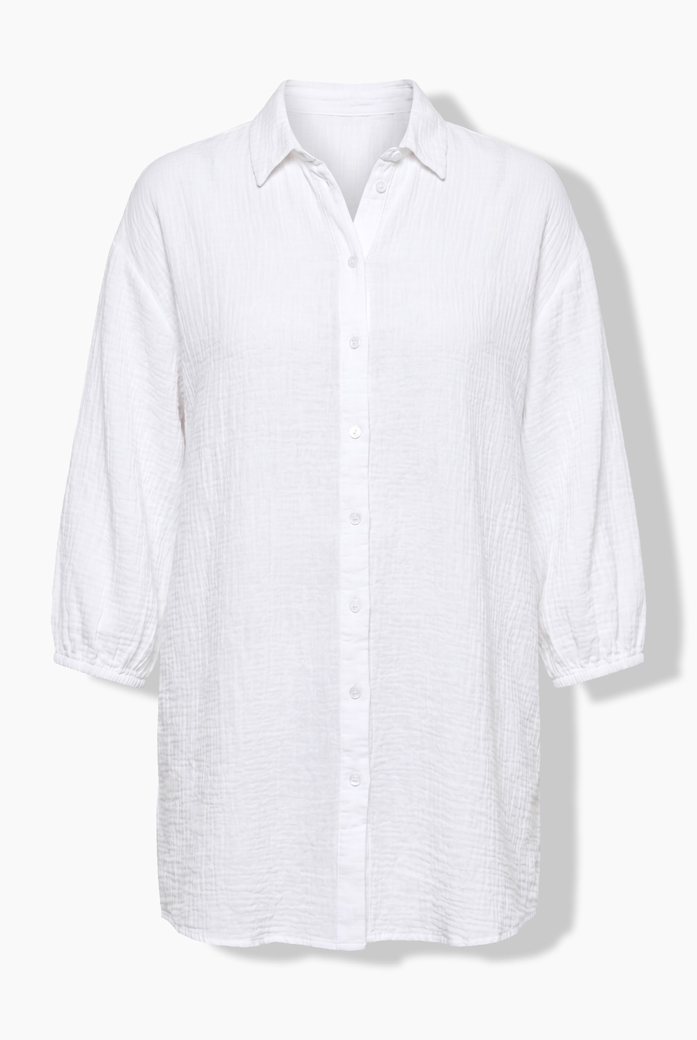 Stora storlekar Blus, Dam, vit, storlek: 44, Bomull, Angel of Style