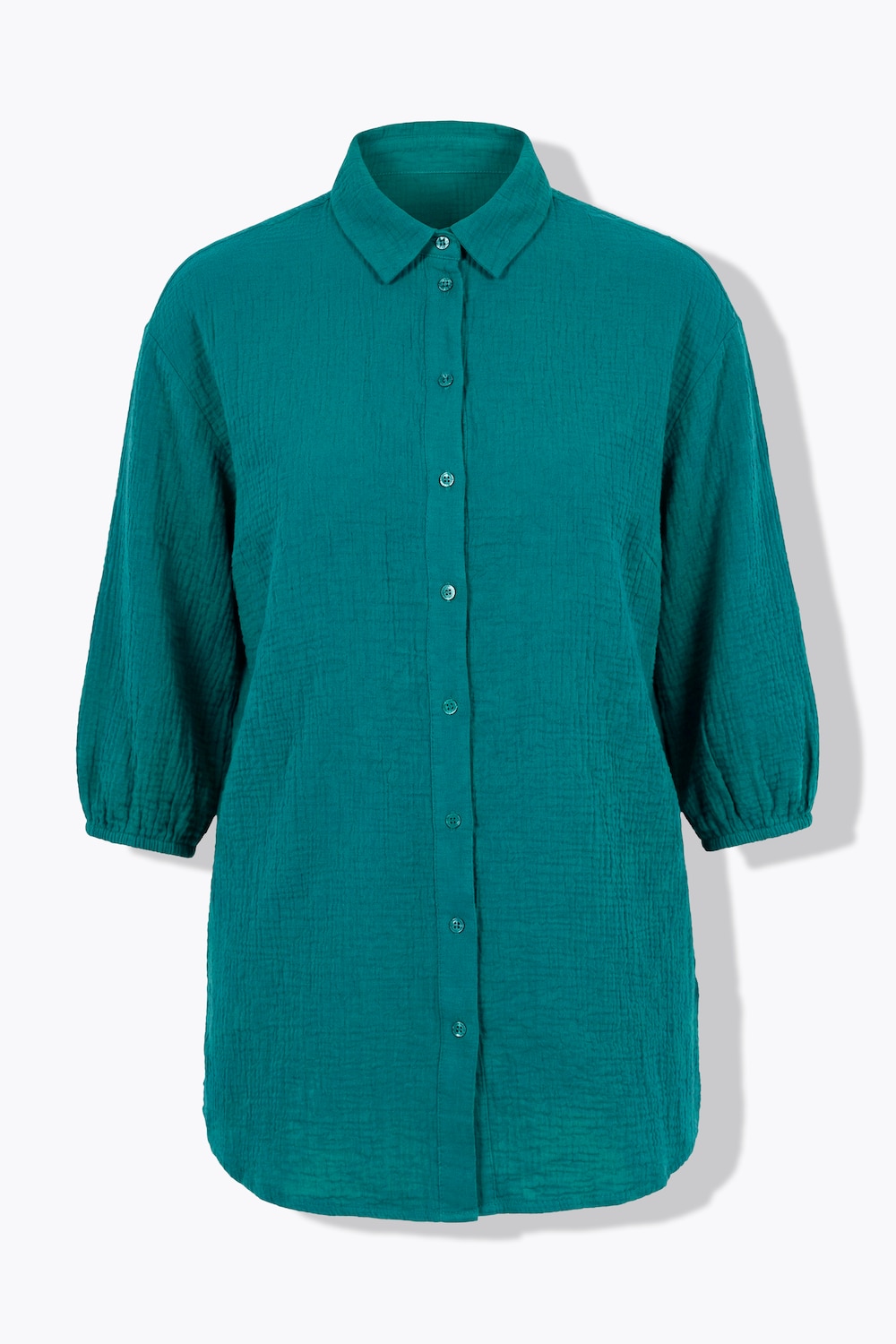 Stora storlekar Blus, Dam, turkos, storlek: 60, Bomull, Angel of Style
