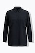 Shirt, straight shape, dot texture, long sleeve