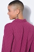 Shirt, straight shape, dot texture, long sleeve