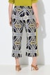 Jupe-culotte imprimé graphique, jambe large et taille élastique