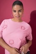 T-shirt, oversized, stoffen stippen