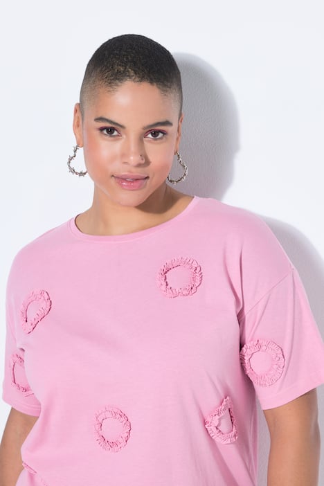 T-shirt, oversized, stoffen stippen