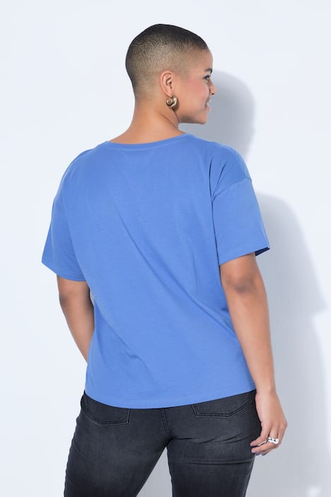 T-shirt, oversized, stoffen stippen