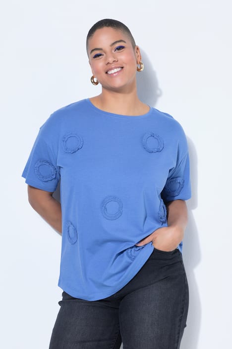 T-shirt, oversized, stoffen stippen