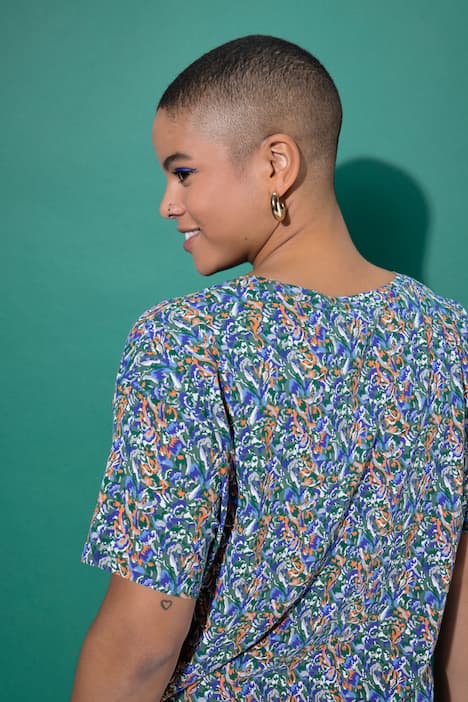 T-shirt, oversized, all-over print