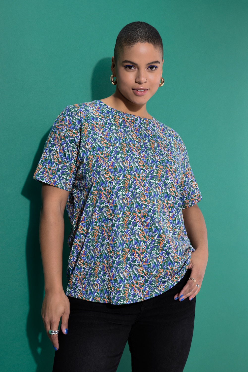 T-shirt, oversized, all-over print
