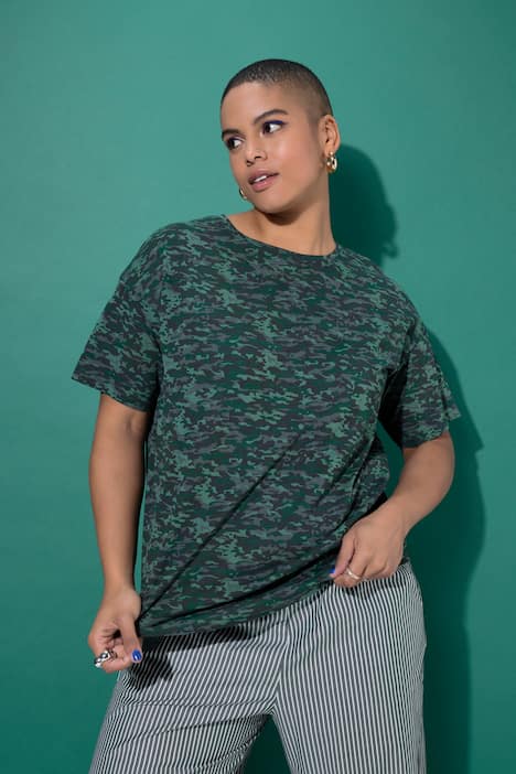 T-Shirt, oversized, camouflage