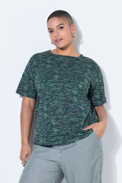 T-Shirt, oversized, camouflage