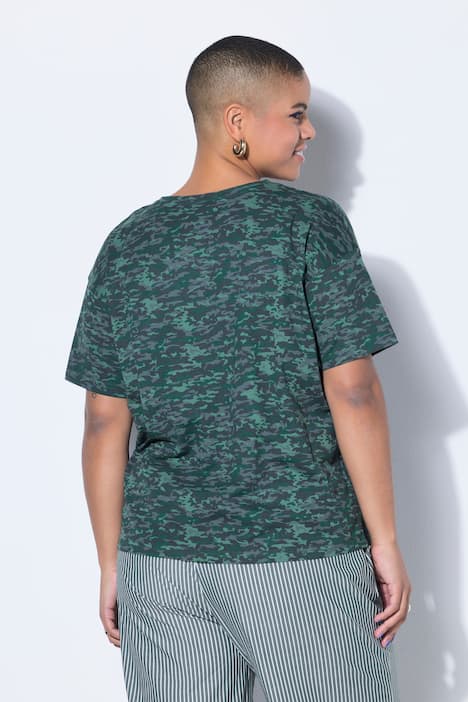 T-Shirt, oversized, camouflage