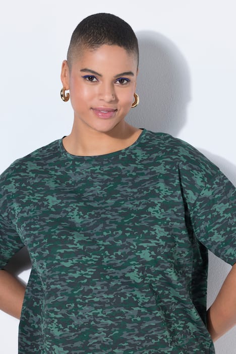 T-Shirt, oversized, camouflage