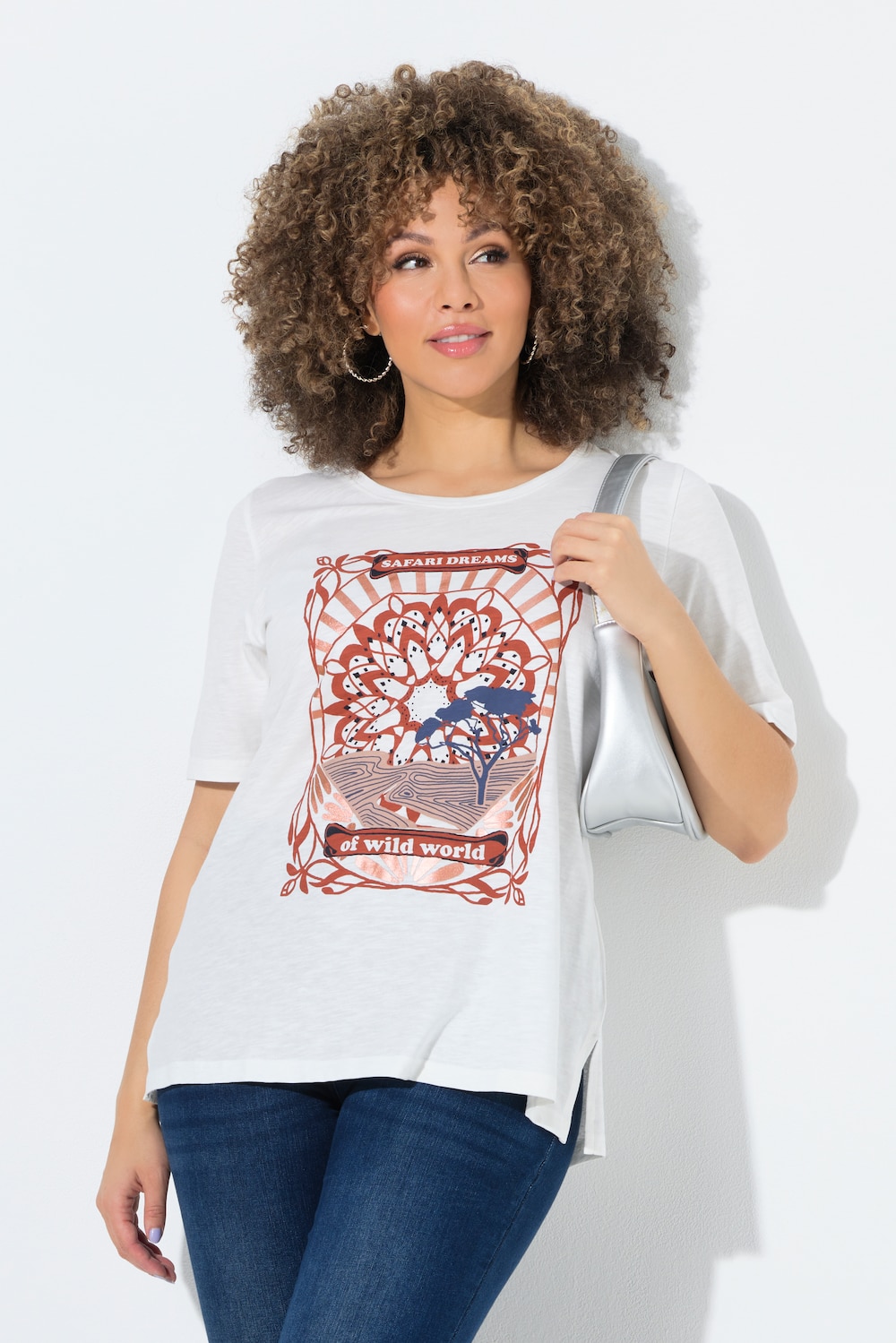 T-Shirt, Motivdruck, Classic, Rundhals, Halbarm