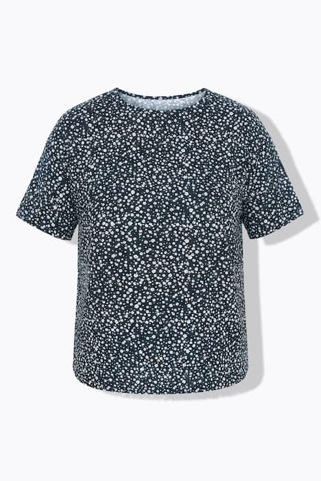 T-shirt, oversized, minimalistische bloemetjes