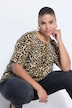 T-shirt, oversized, luipaard