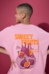 T-Shirt, oversized, Fruits-Print