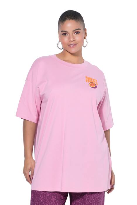 Tričko, oversize, potisk ovoce