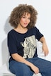 T-shirt, zebra, oversize, rund ringning, halvlång ärm