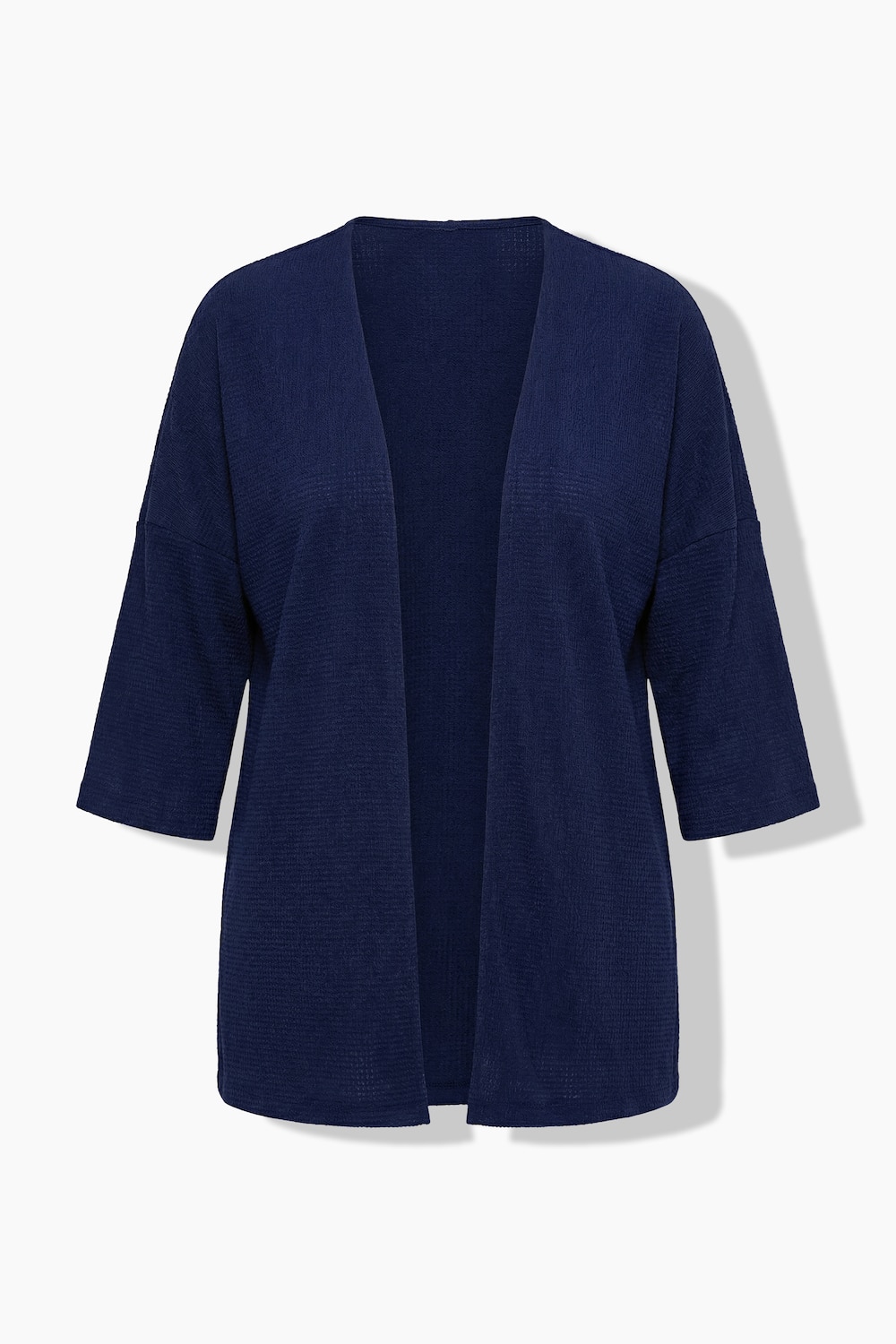 Stora storlekar Jacka i kimonomodell, Dam, blå, storlek: 54/56, Polyester, Ulla Popken